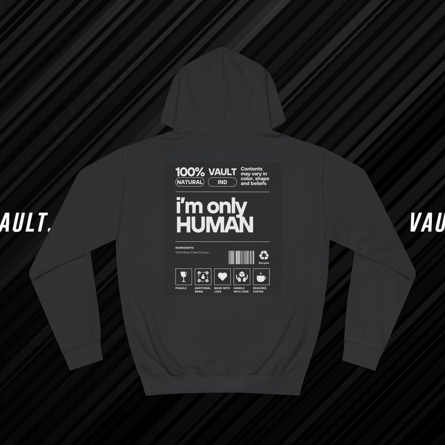 Vault Only Human Hoodie